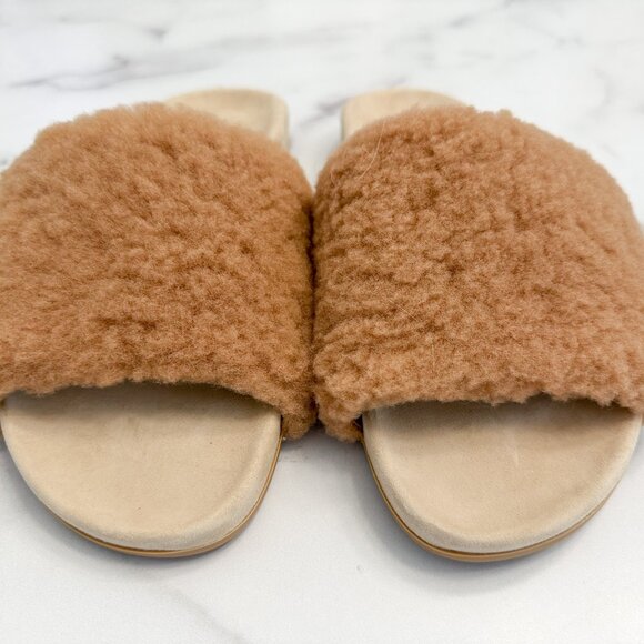 NWOT Jenni Kayne Shearling Slide Sandals Size 39 - Picture 6 of 11